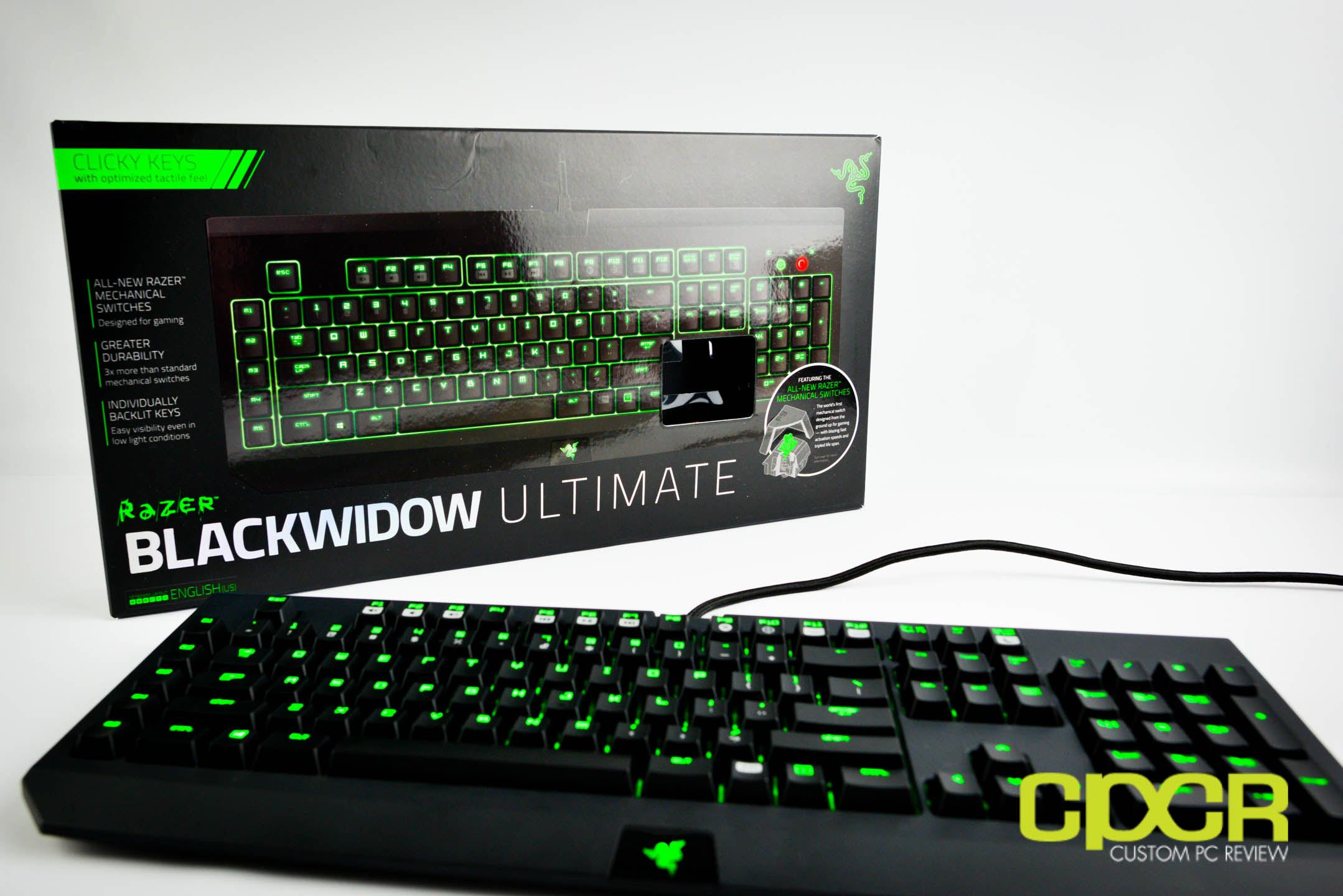 Review: Razer Blackwidow Ultimate 2014 (Razer Green Switches) | Custom