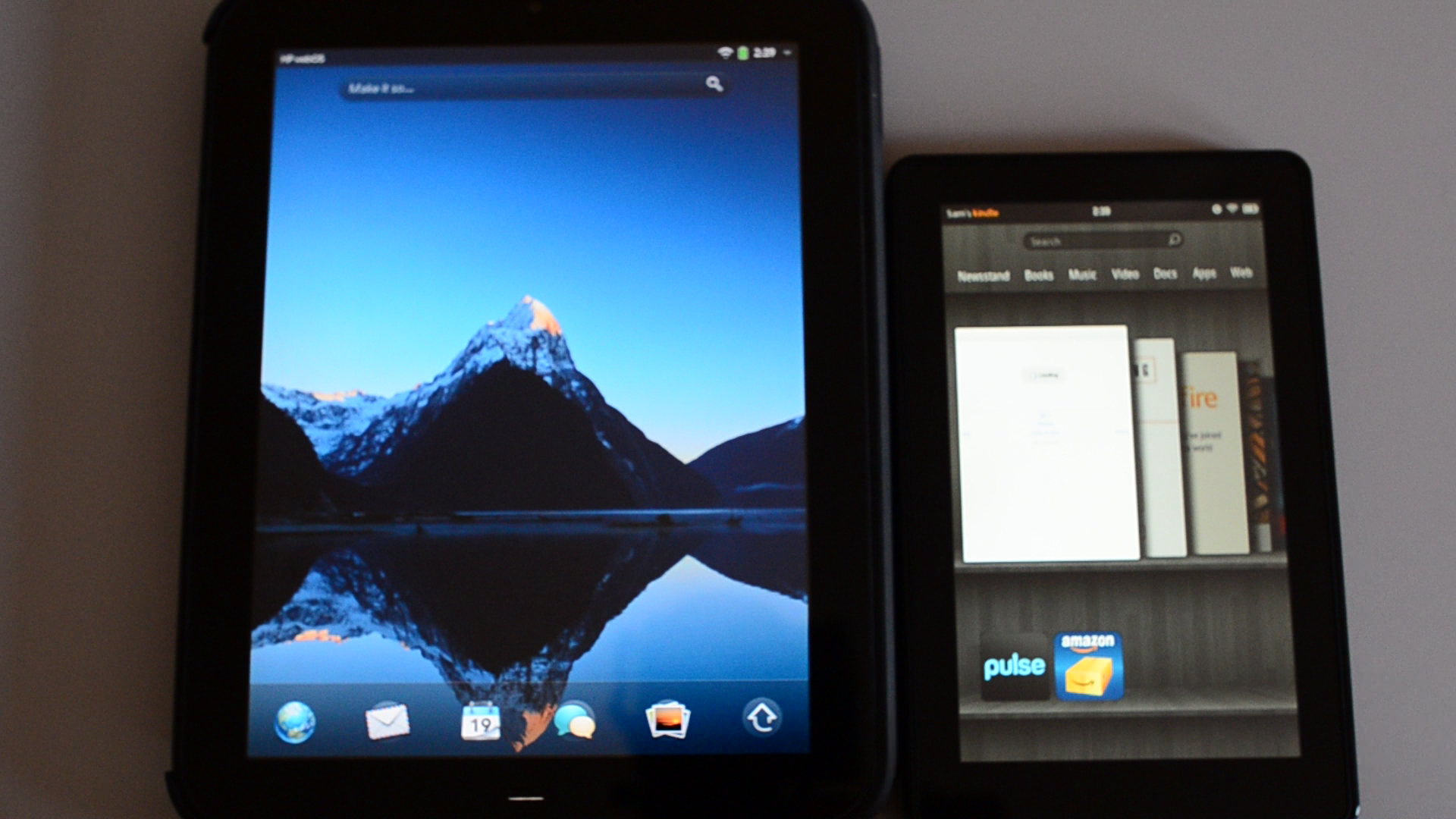Amazon Kindle Fire Unboxing + Comparison with HP Touchpad