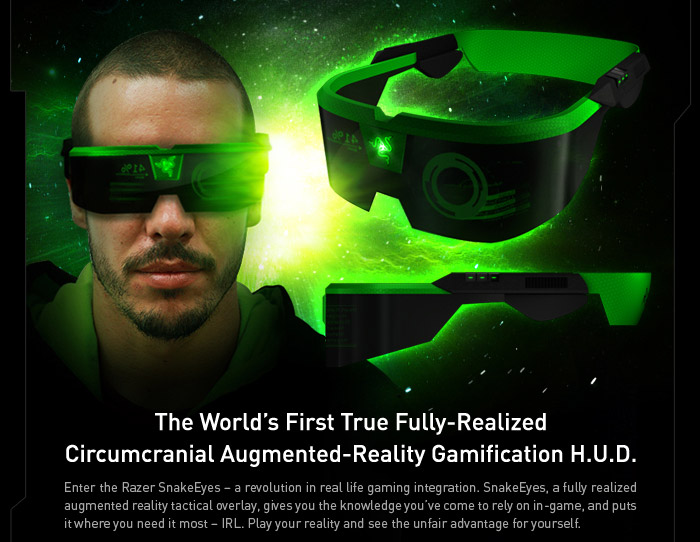Razer Introduces SnakeEyes Augmented-Reality Gamification HUD