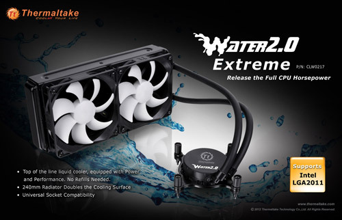 Thermaltake Announces All-in-One Water 2.0 CPU Coolers