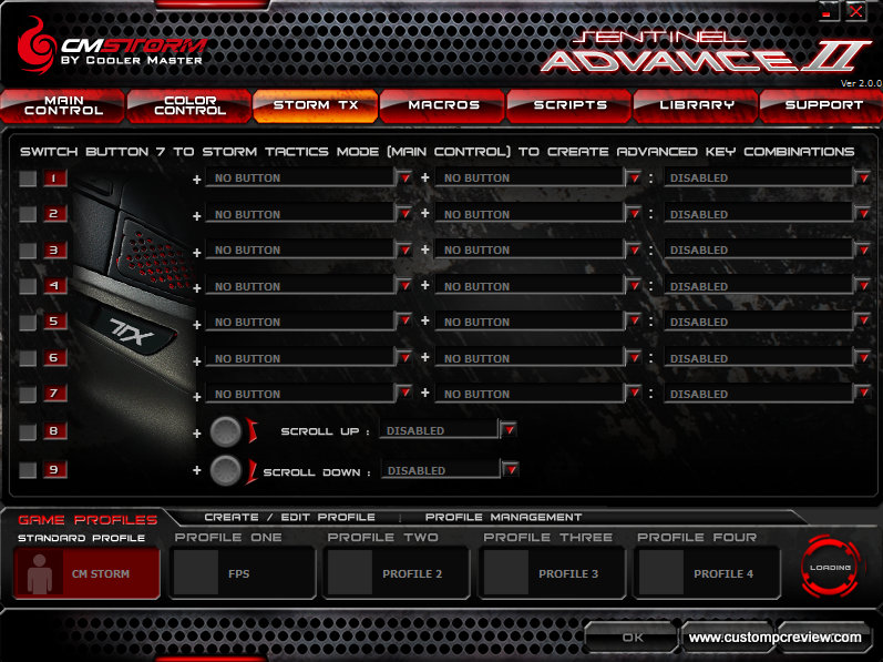 Cm storm sentinel advance 2 software