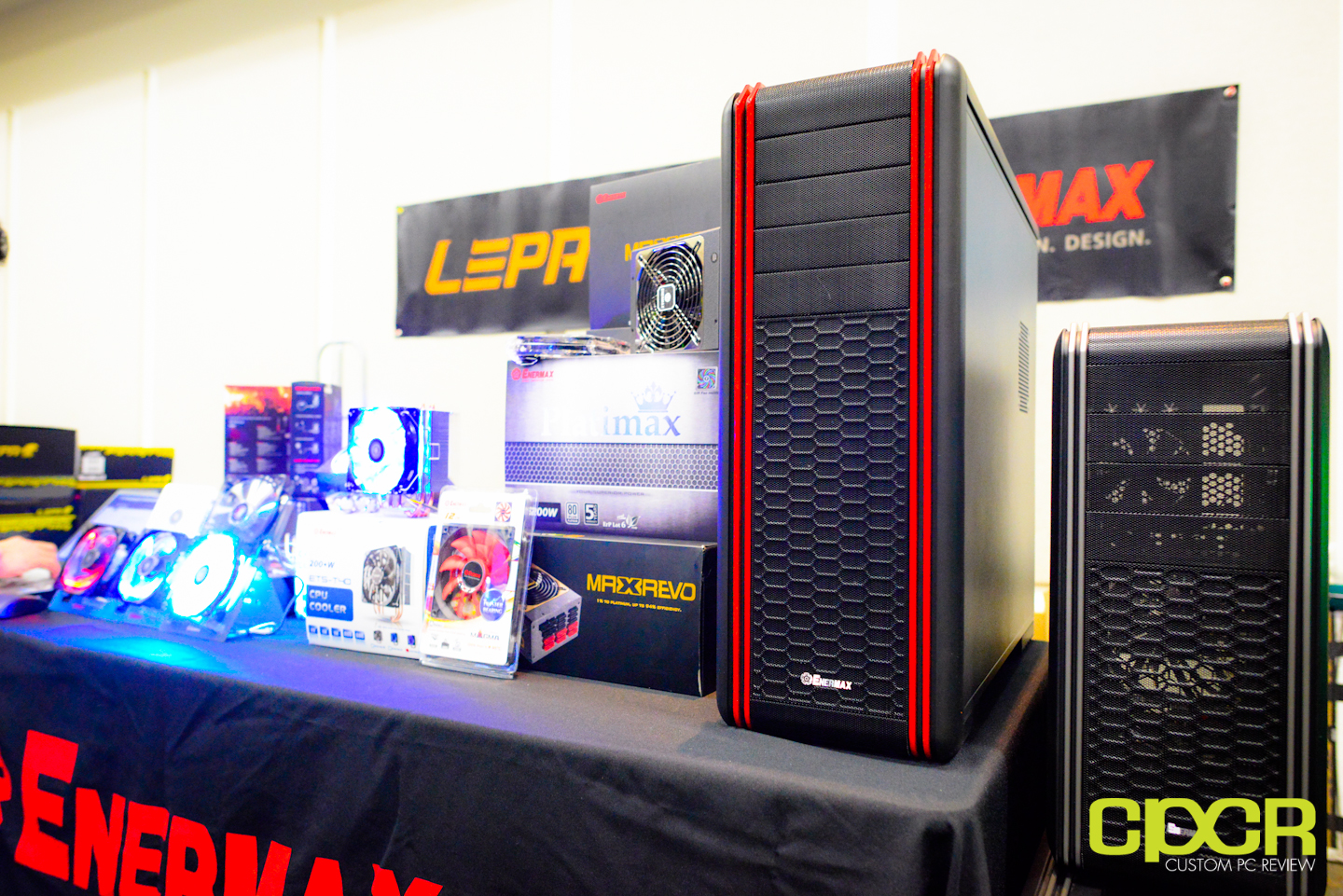 Enermax / LEPA @ GESL 2012 – LED Fans, Cases, Power Supplies, and More!