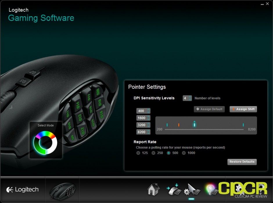 Logitech G600 MMO Gaming Mouse Review Custom PC Review