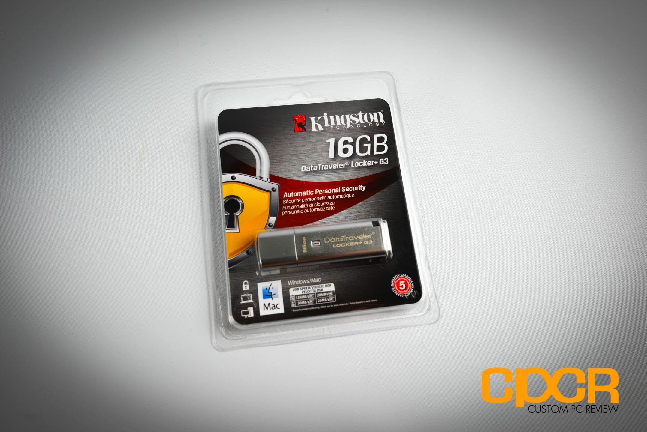 G3 Kingston Digital Traveler Locker 128GB DTLPG3/128GB USB 3.0 with Personal Data Security and Automatic Cloud Backup