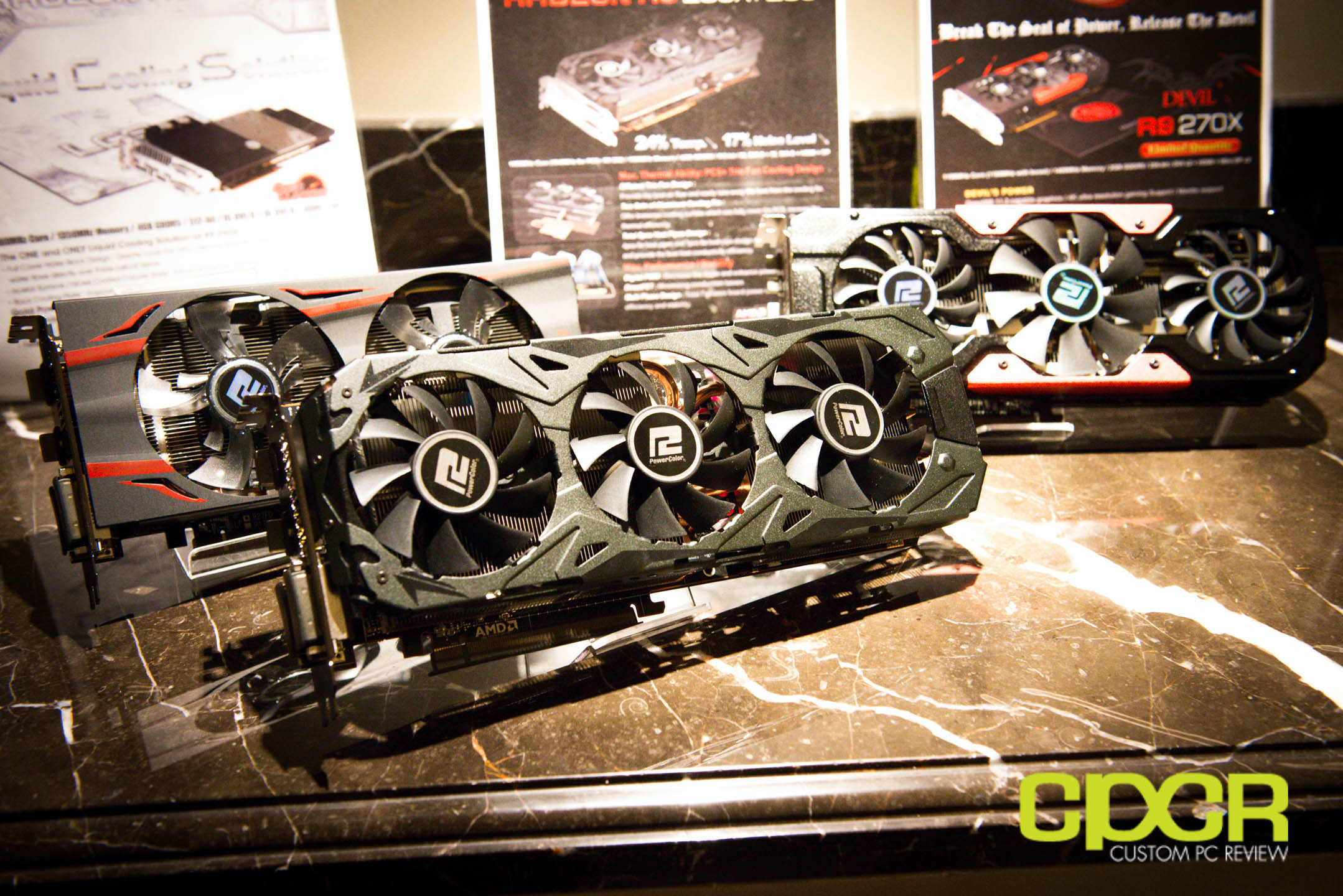 CES 2014: PowerColor Displays R9 290X PCS+ and R9 290X LCS