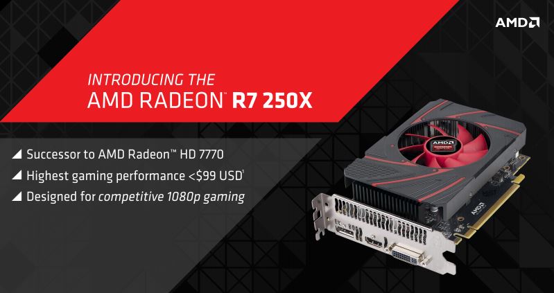AMD Radeon R7 250X Now Shipping at Sub-$100 Pricepoint