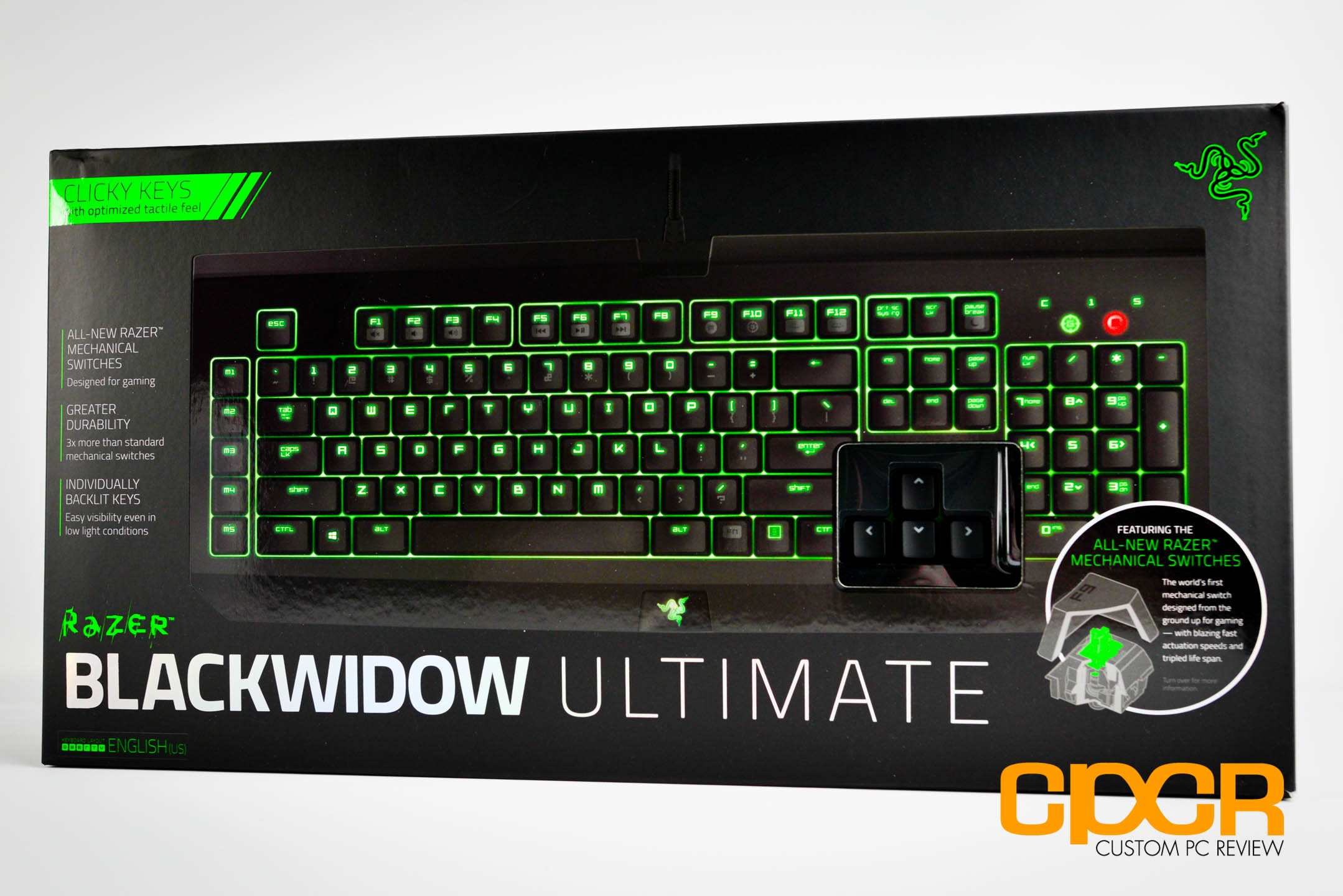 Review: Razer Blackwidow Ultimate 2014 (Razer Green Switches) | Custom