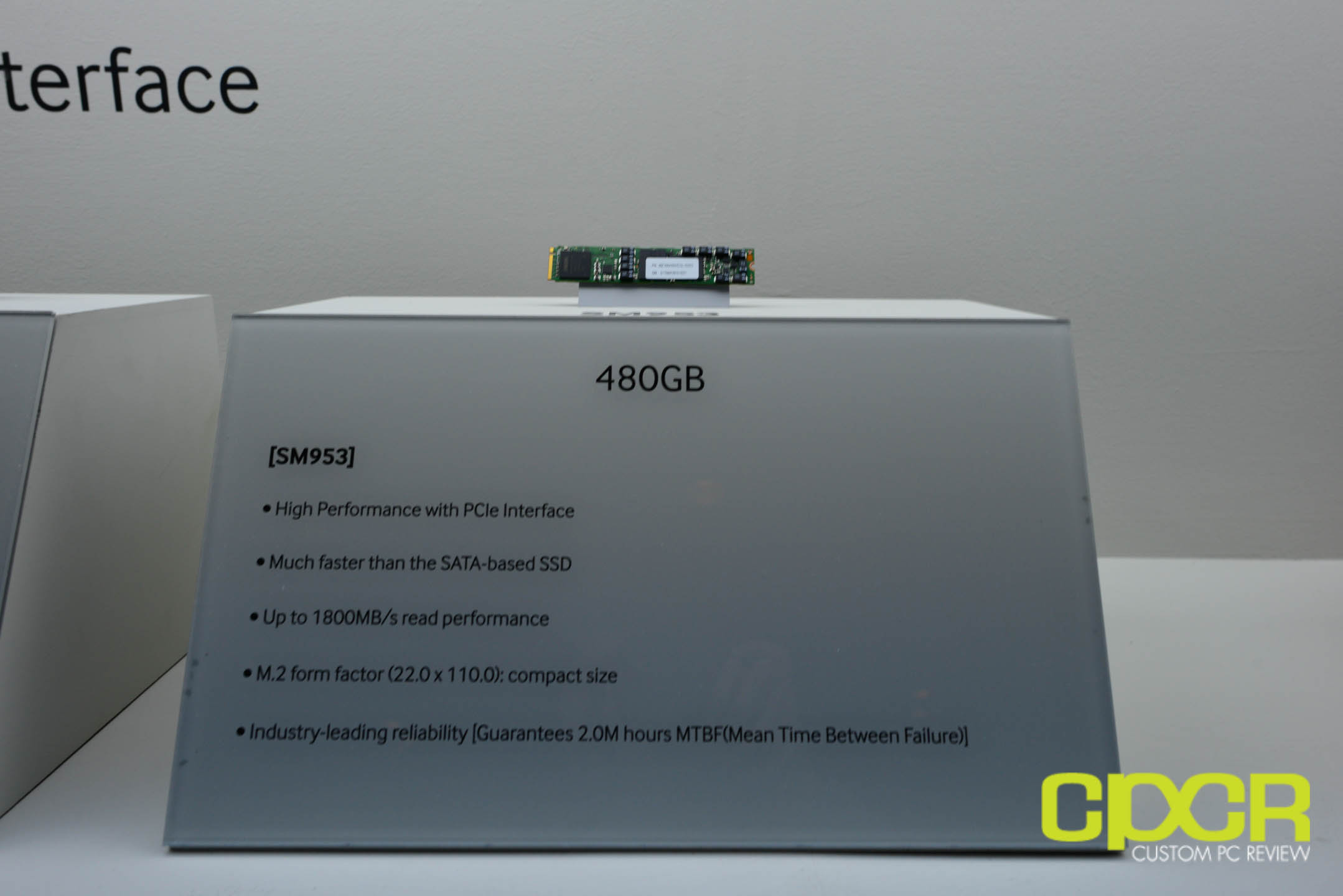 Samsung SSD Summit 2014: Samsung SM953 M.2 SSD
