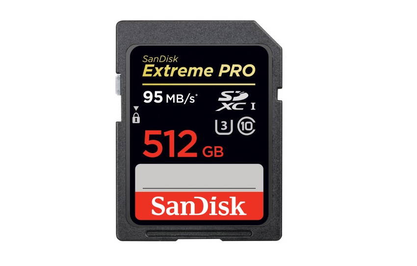 SanDisk Unveils Massive 512GB Extreme PRO SDHC/SDXC Memory Card