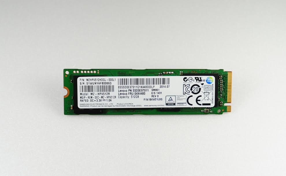 Samsung Mass Producing SM951 M.2 PCIe SSD