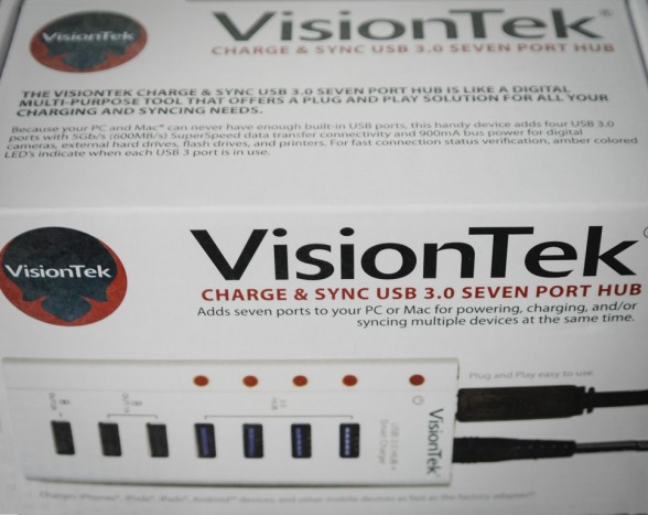 visiontek charge sync usb 3.0 seven port hub