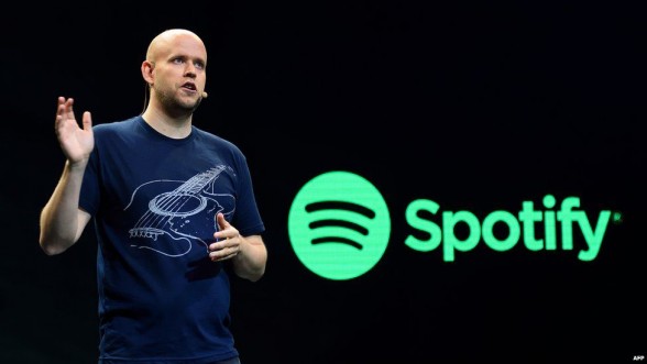 Spotify's co-founder Daniel Ek takes stage as streaming services begin to clash