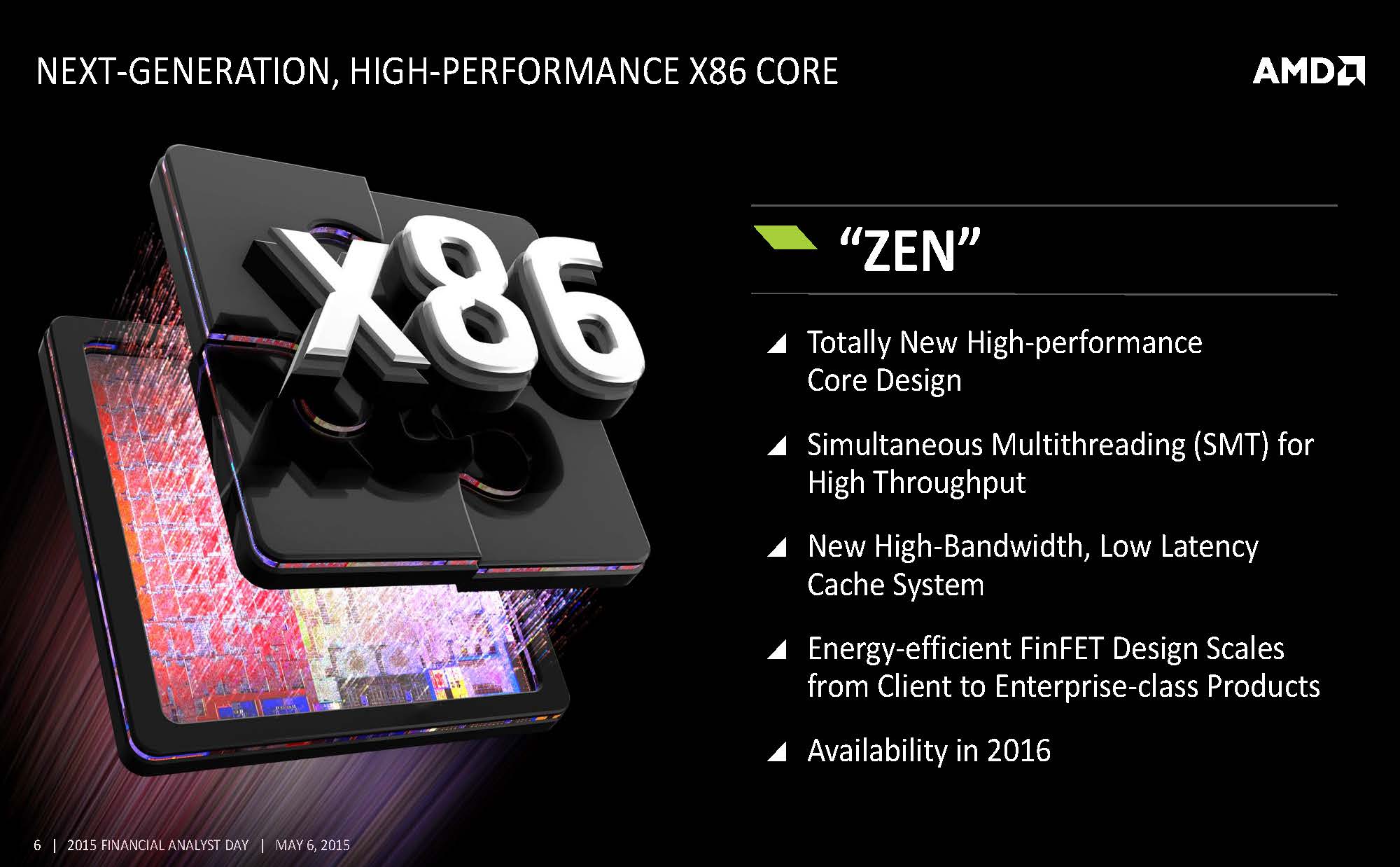AMD Introduces Zen, Zen+ Architecture, Expects 40% IPC Performance Increase