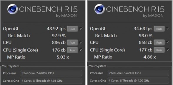 skylake cinebench