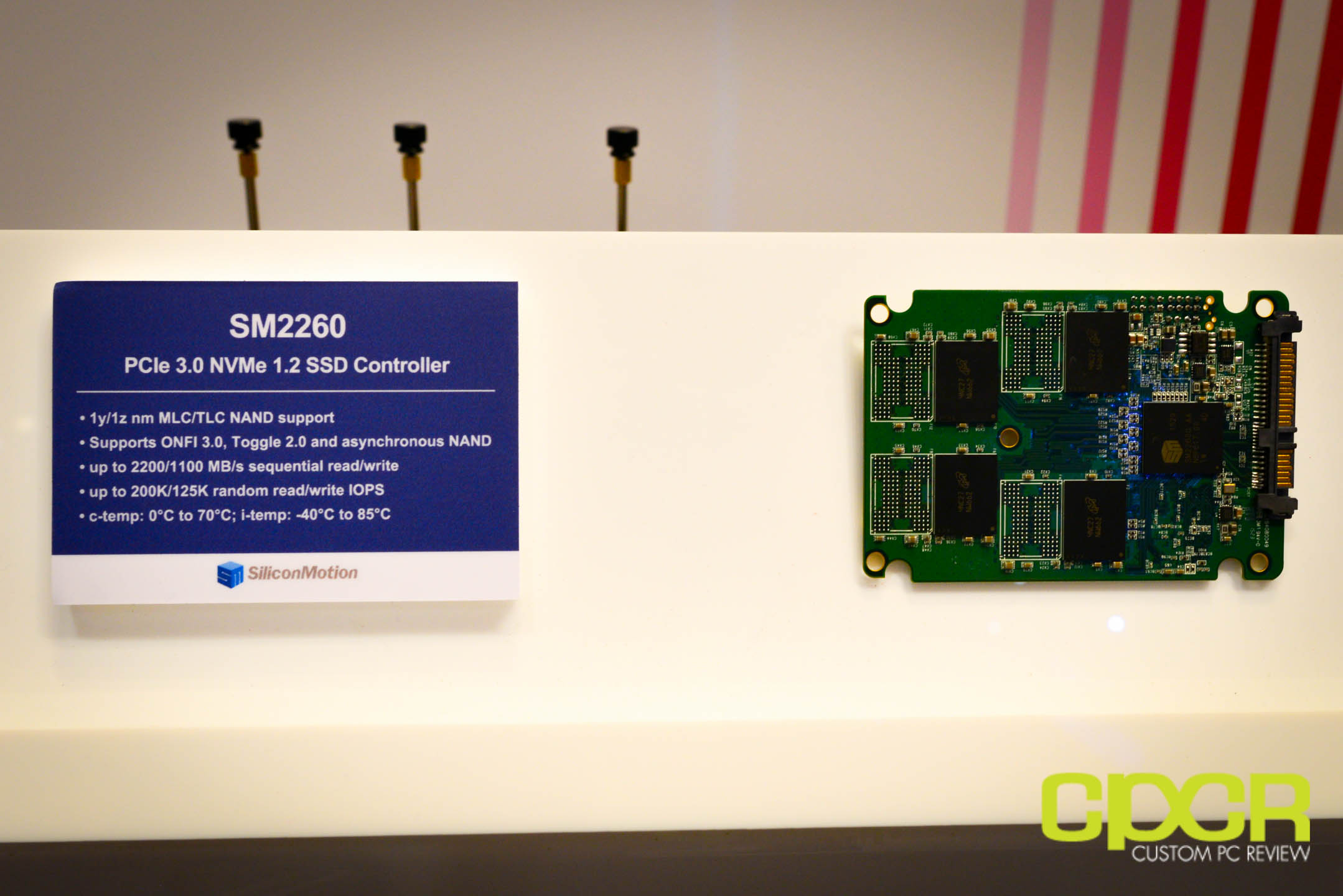 FMS 2015: Silicon Motion SM2260 PCIe Gen 3 x4 NVMe 1.2 SSD Controller