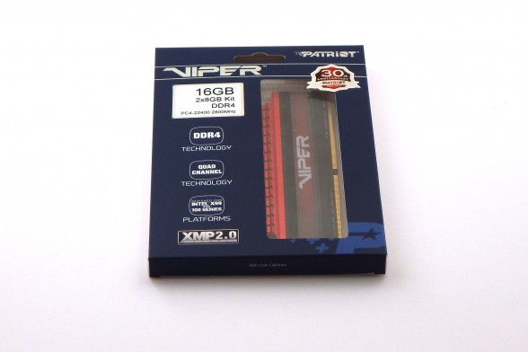 Patriot Viper 4 DDR4 2800MHz Review Box