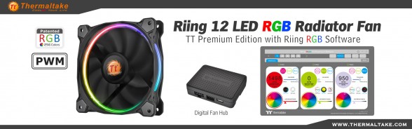 Thermaltake Riing 12 LED RGB Radiator Fan TT Premium Edition