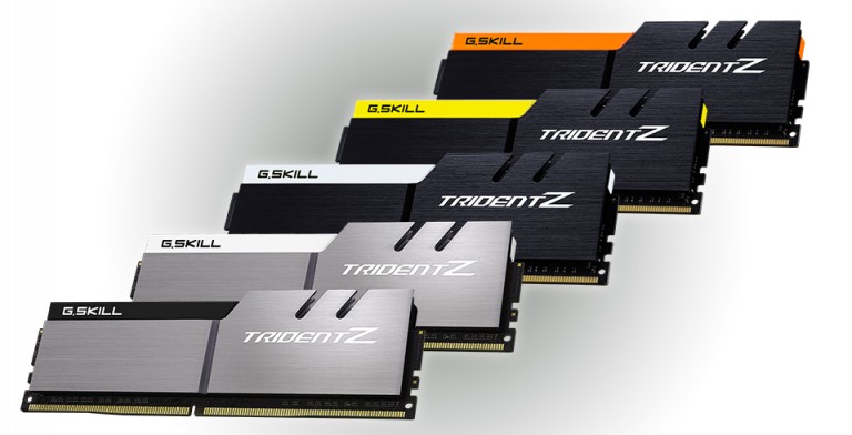 G.Skill Adds New Color Options to Its Trident Z Memory Lineup