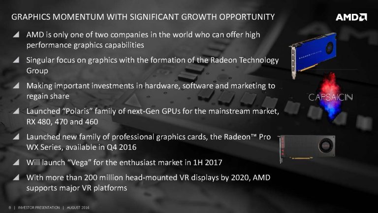 AMD Vega GPU Confirmed 1H2017, Summit Ridge CPU 1Q2017
