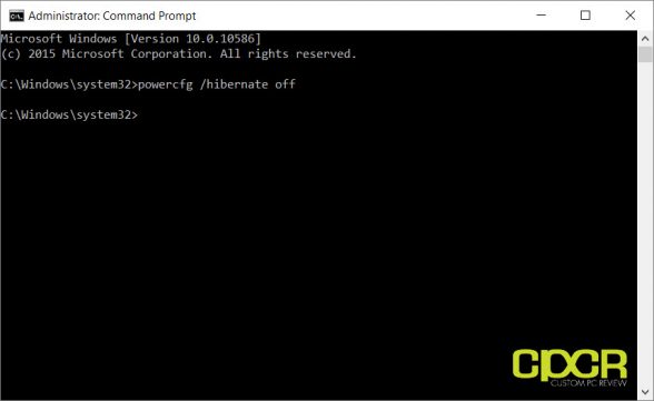 disable-hibernate-windows-10-ssd-optimization-custom-pc-review