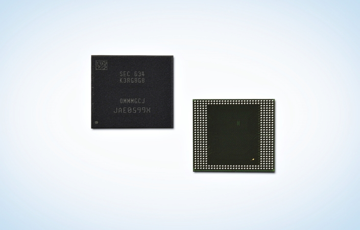 Samsung Rolls Out 8GB LPDDR4 DRAM Packages