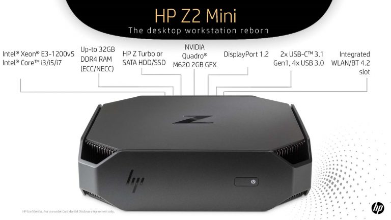 HP Launches Ultracompact Z2 Mini Workstation, 90% Smaller Than Traditional Tower Workstation