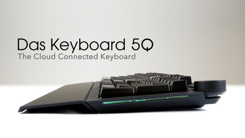 das keyboard 5q cloud connected mechanical keyboard press image
