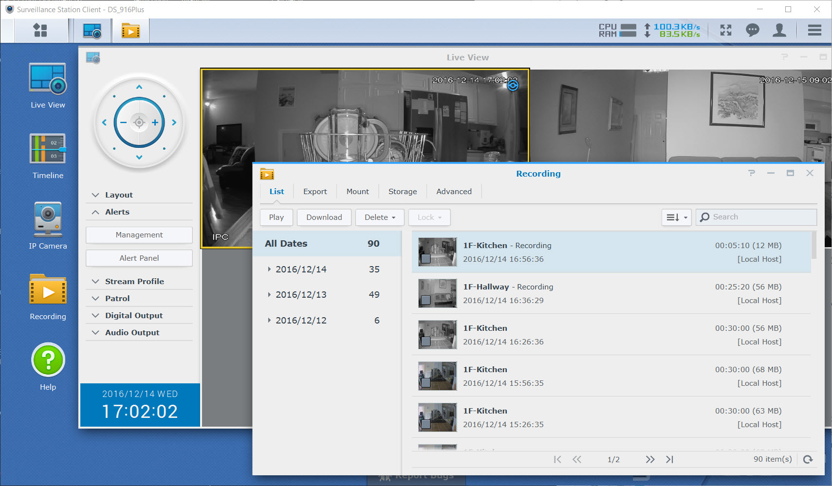 synology security camera