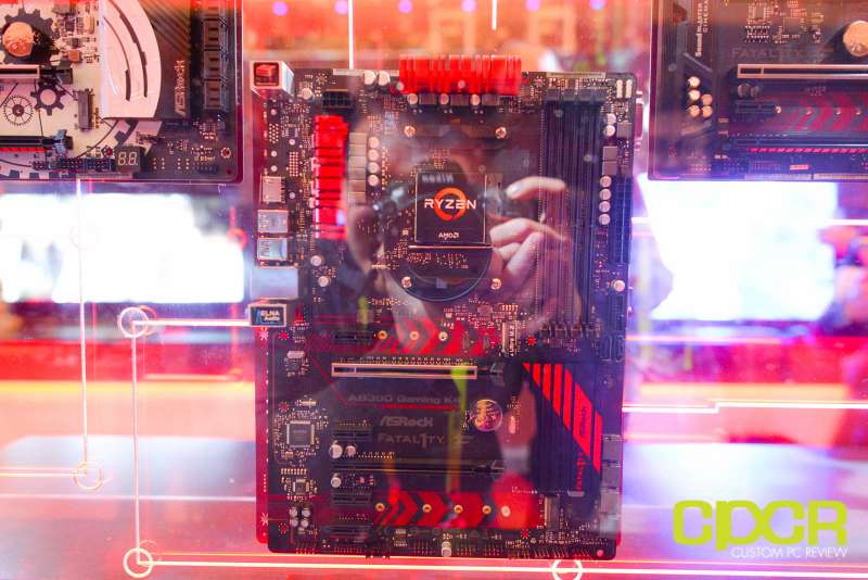 amd ryzen ces 2017 press event motherboards custom pc review 17
