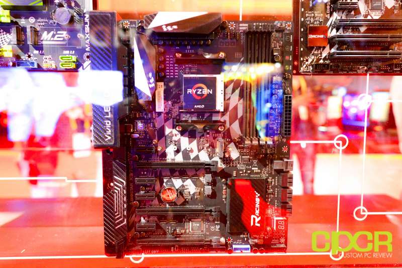amd ryzen ces 2017 press event motherboards custom pc review 3