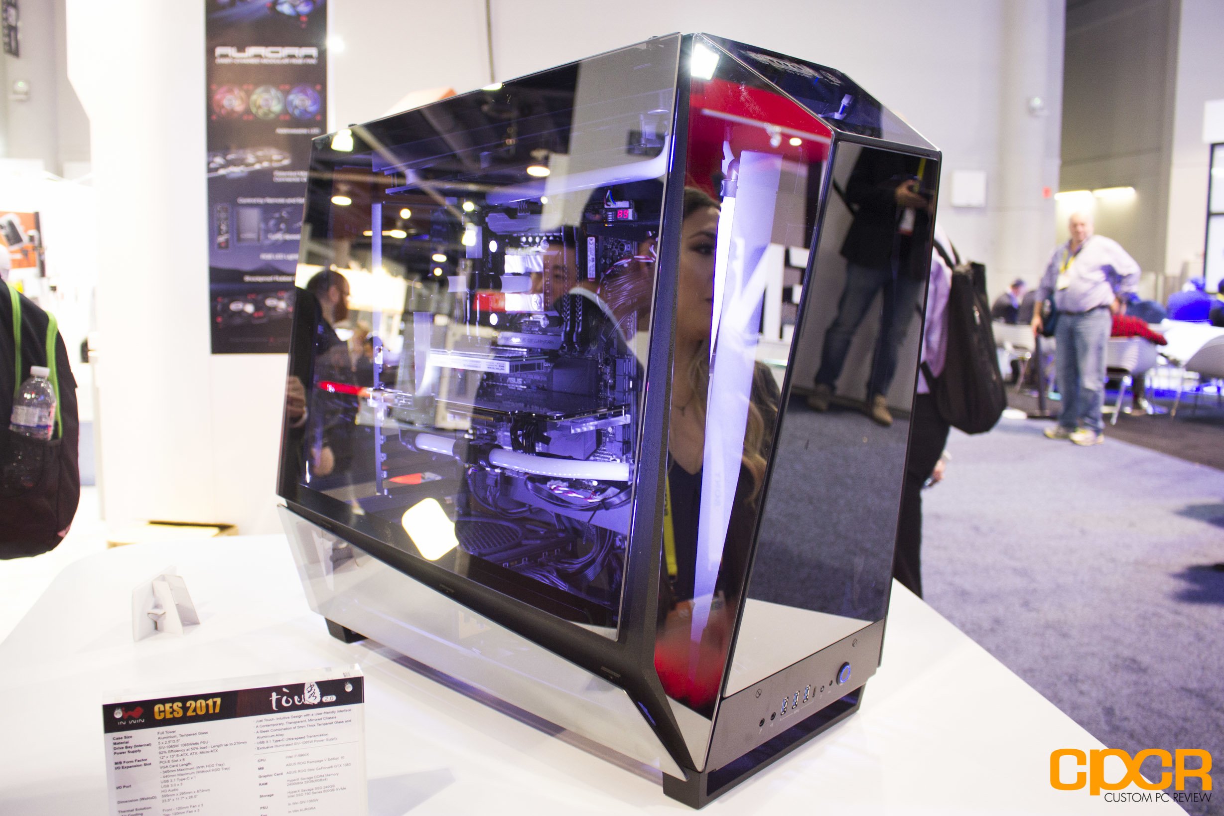 CES 2017: In Win Debuts Tou 2.0, D-Frame 2.0 and 301 Chassis, Aurora RGB Fans