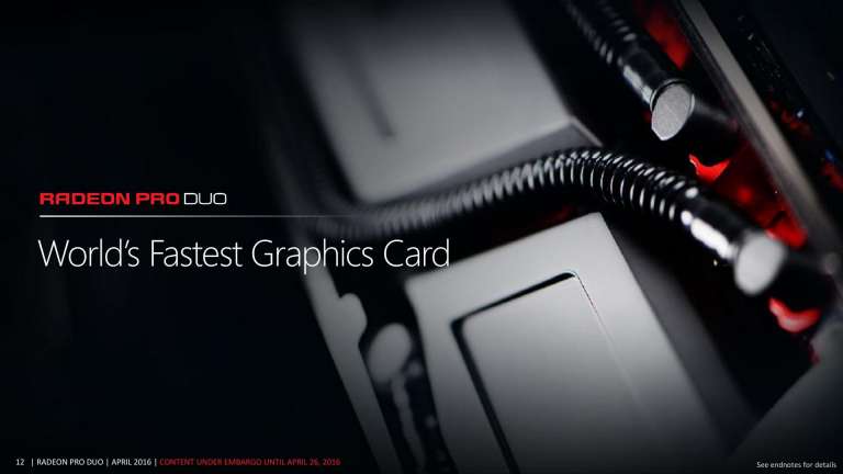 AMD Radeon Pro Duo Discounted Heavily as Vega Nears Closer