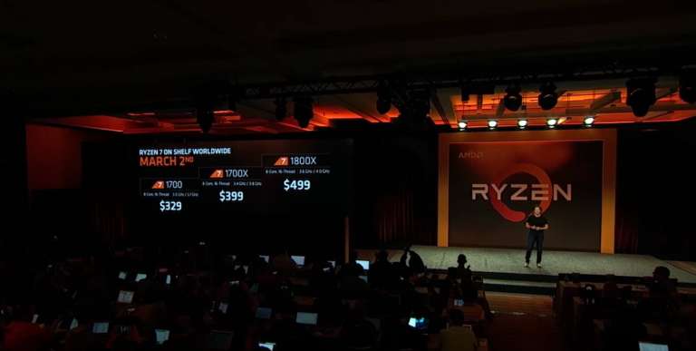 AMD Officially Launches Ryzen 7 CPUs, Reveals Pricing, Launch Dates, Performance Comparisons