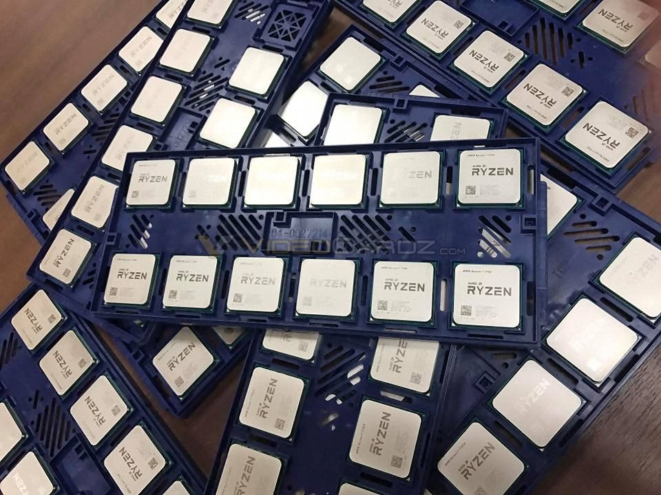 Trays of AMD Ryzen CPUs Pictured and It’s Beautiful