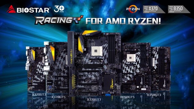 Biostar Launches X370, B350 AMD Ryzen Motherboard Lineup