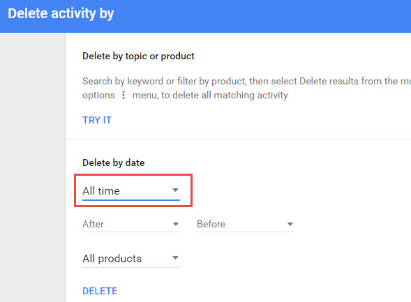 my activity google delete my activity google delete