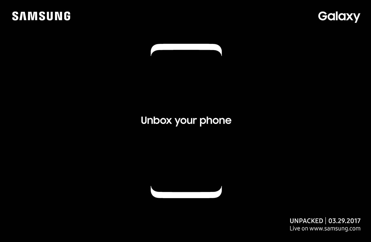 Samsung Galaxy S8 Launching on March 29 at Samsung Galaxy Unpacked Event