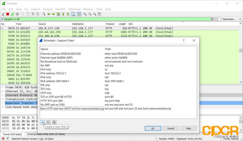 tutorial wireshark packet sniffer custom pc review 00