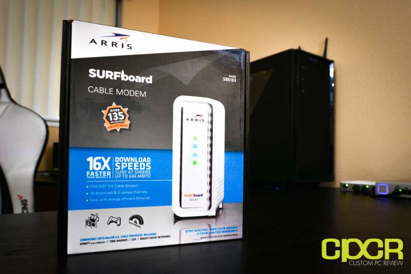 arris surfboard sb6183 cable modem custom pc review 4