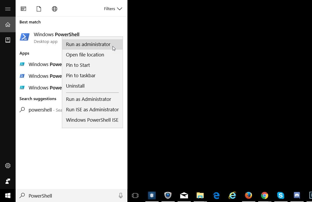 start skype preview on windows start