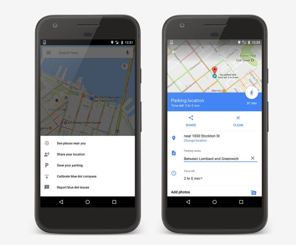 Google Maps Now Remembers Where You Parked