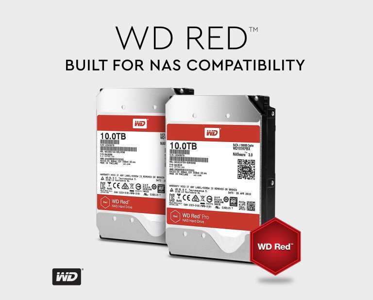 Western Digital Launches 10TB WD Red, WD Red Pro HDDs
