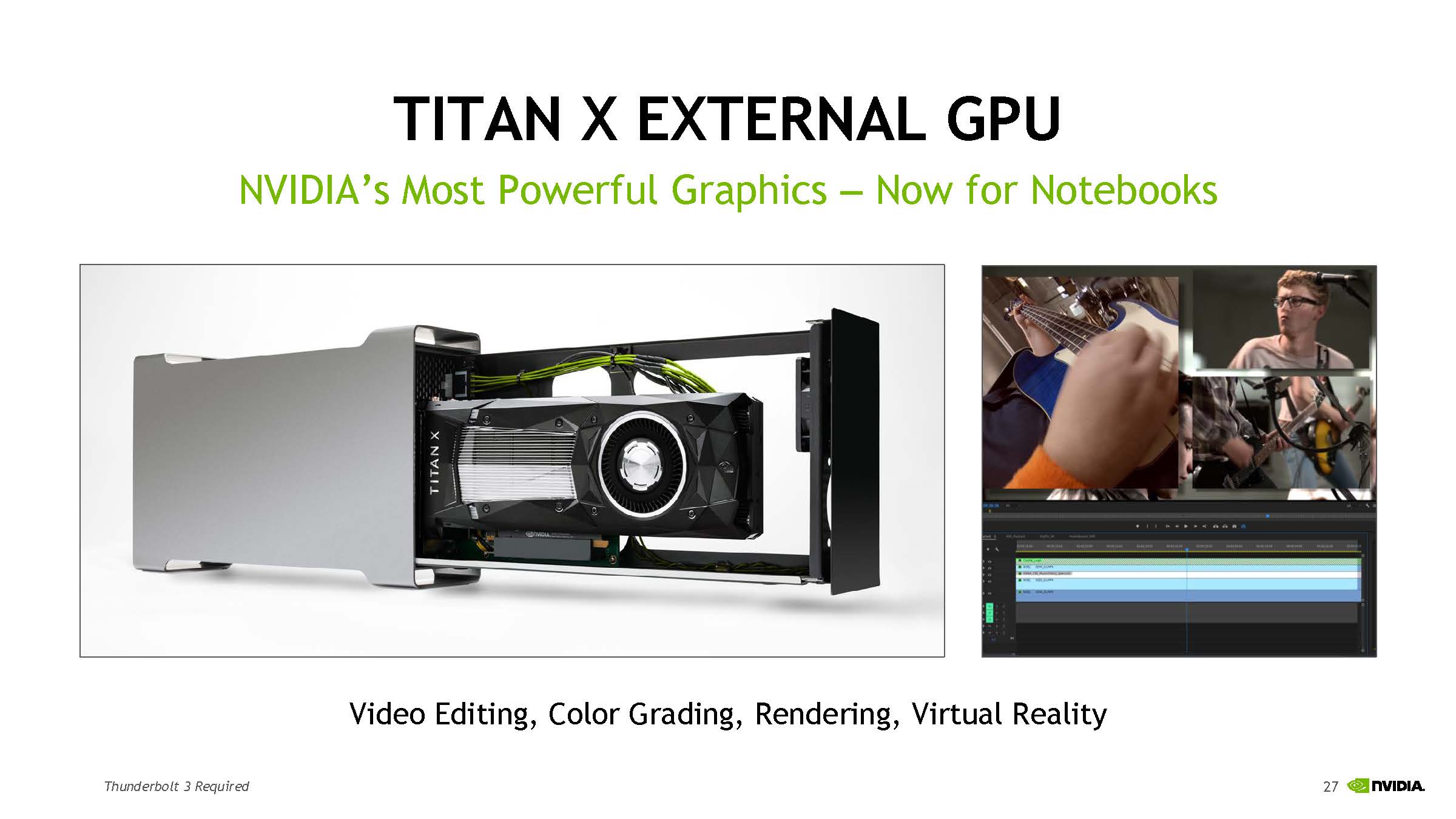 Nvidia required. NVIDIA External GPU. External GPU. External GPU Cale.