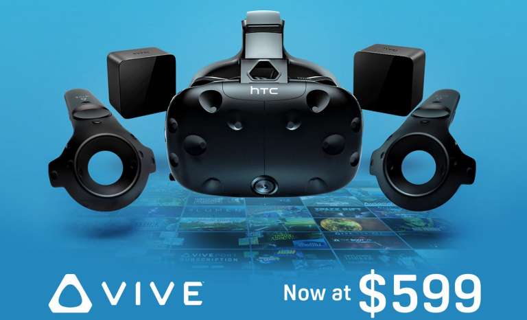HTC Vive Price Cut by $200, Now Priced at $599