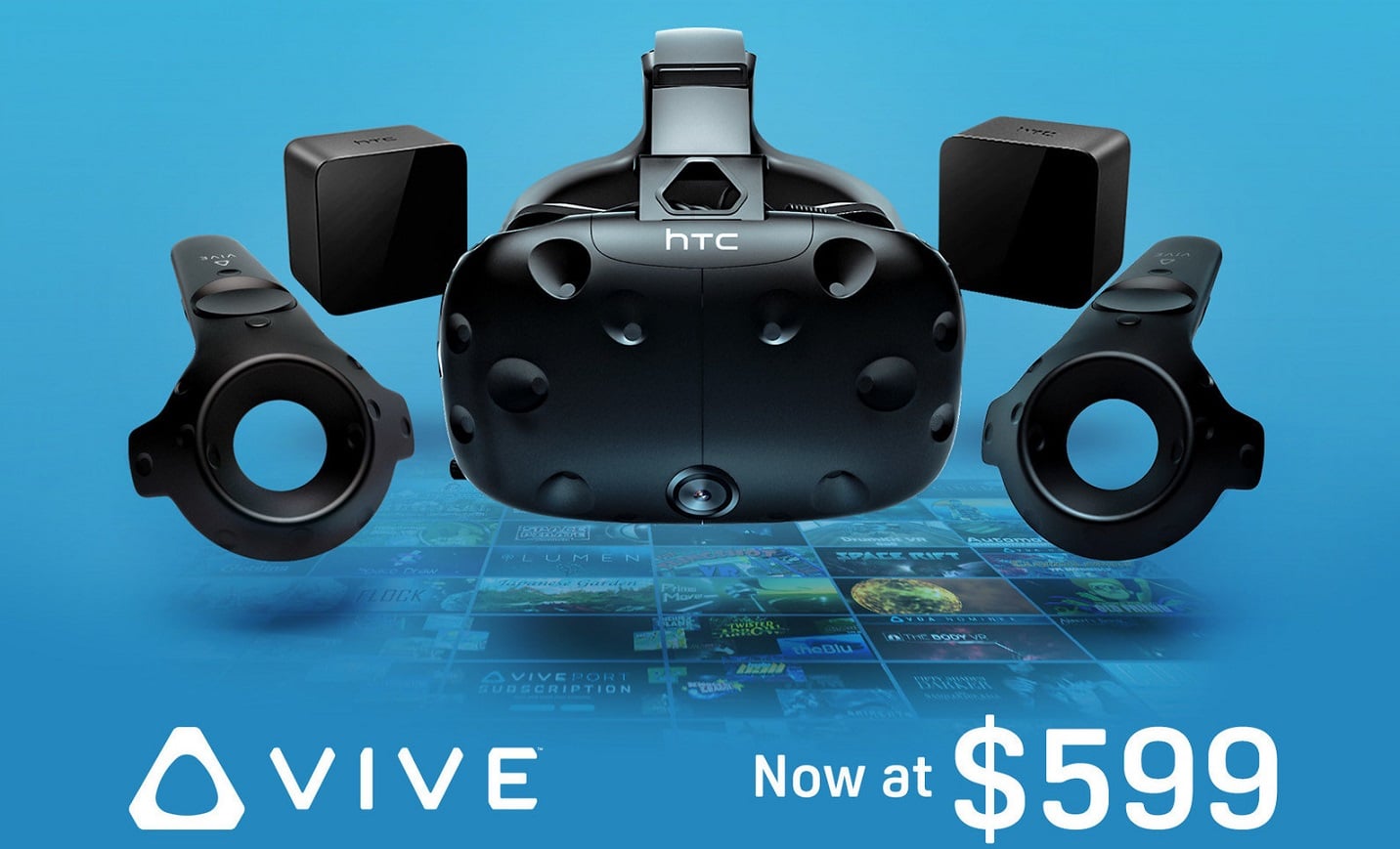 HTC Vive Price Cut by $200, Now Priced at $599