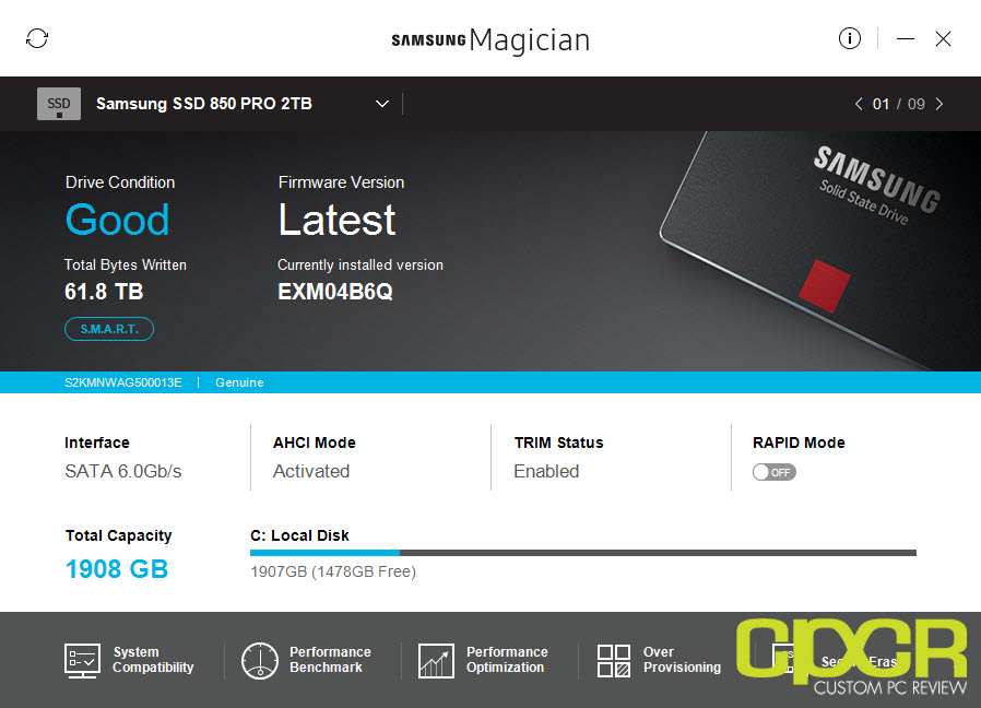 Samsung Magician 5.1 Overview - Custom PC Review