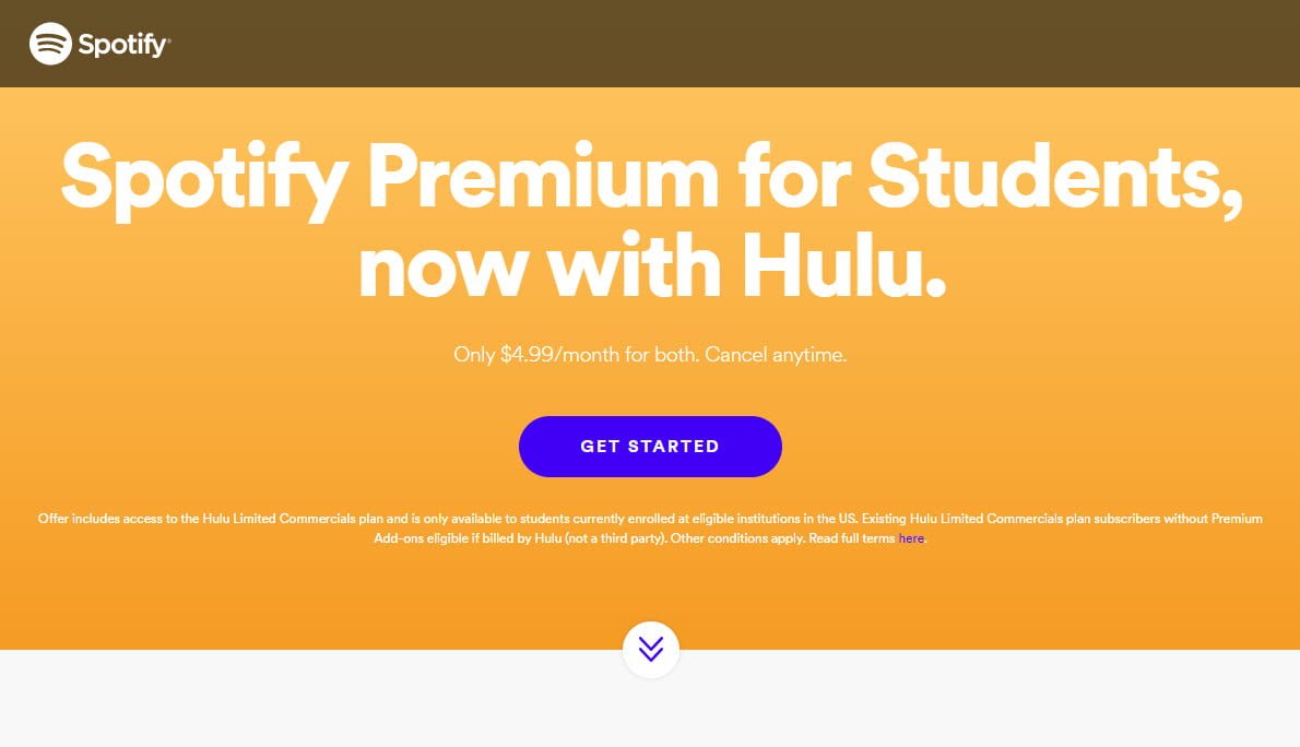 what is spotify for students